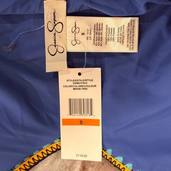 NWT Women’s JESSICA SIMPSON Woodstock reversible swimsuit. Size Small - Picture 5 of 5